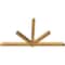 Ekena Millwork Kennewick Rough Sawn Timber Gable Bracket, Western Red Cedar, 96"W x 52"H x 4"D x 4"F, 13/12 Pitch GBW096X52X0404KEN00RWR - alternate 4